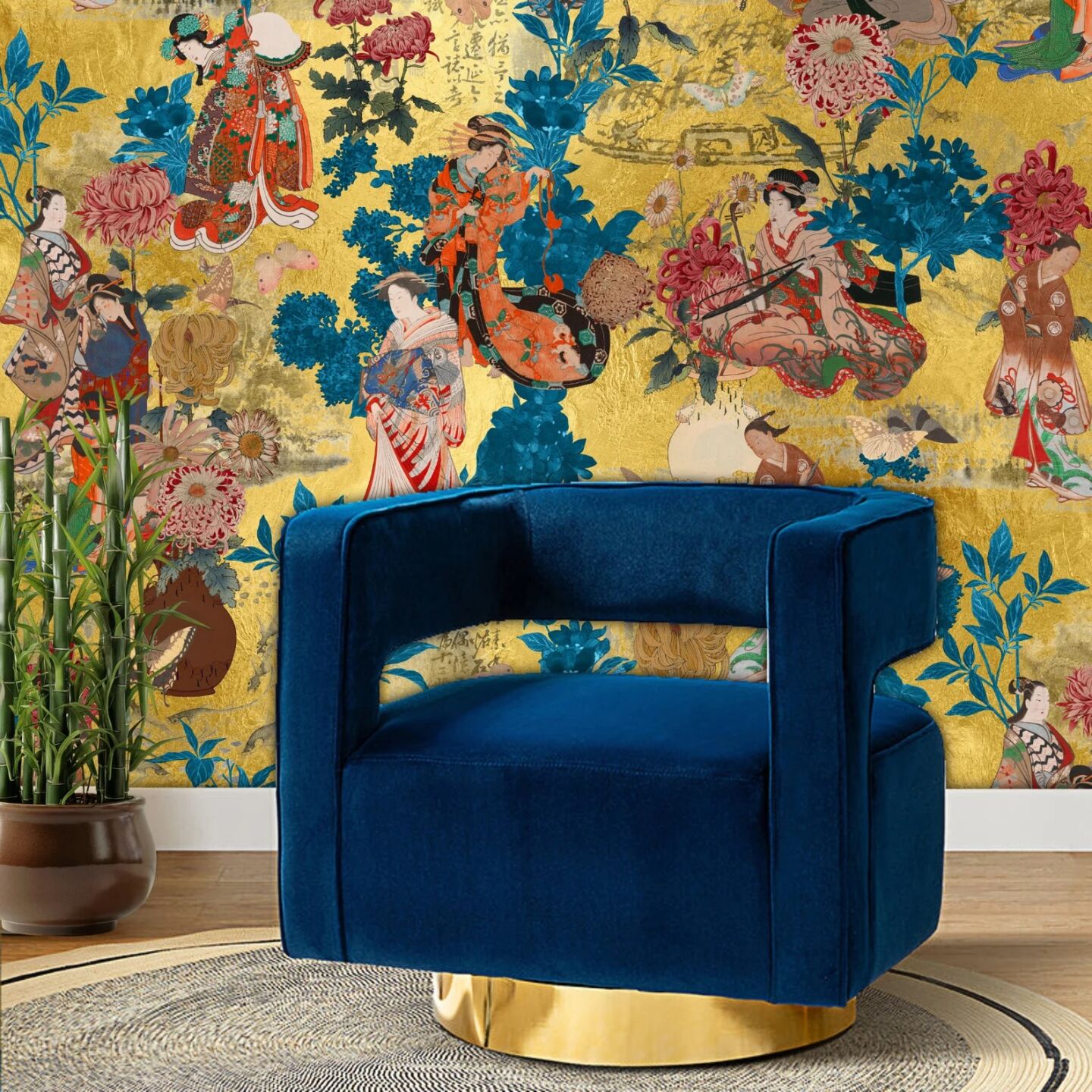 Oriental Wallpapers: Japanese & Chinoiserie Styles